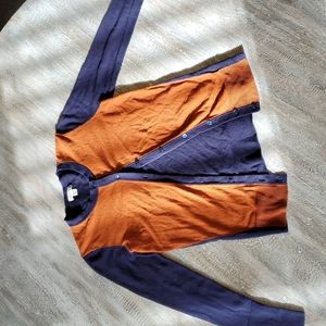 Sweater, Merona, size extra small, orange and navy